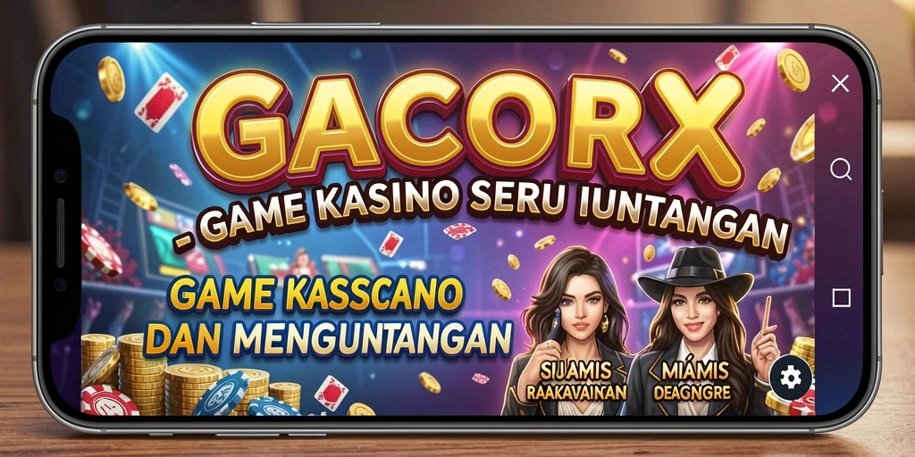 Screenshot gameplay GACORX yang menampilkan suasana kasino yang mengasyikkan.