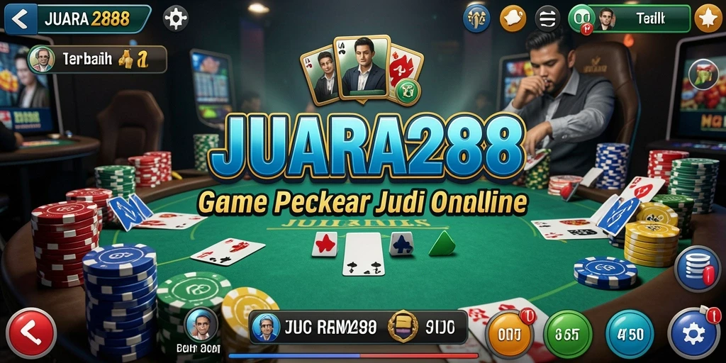 Screenshot gameplay JUARA288 yang menampilkan keseruan permainan poker.