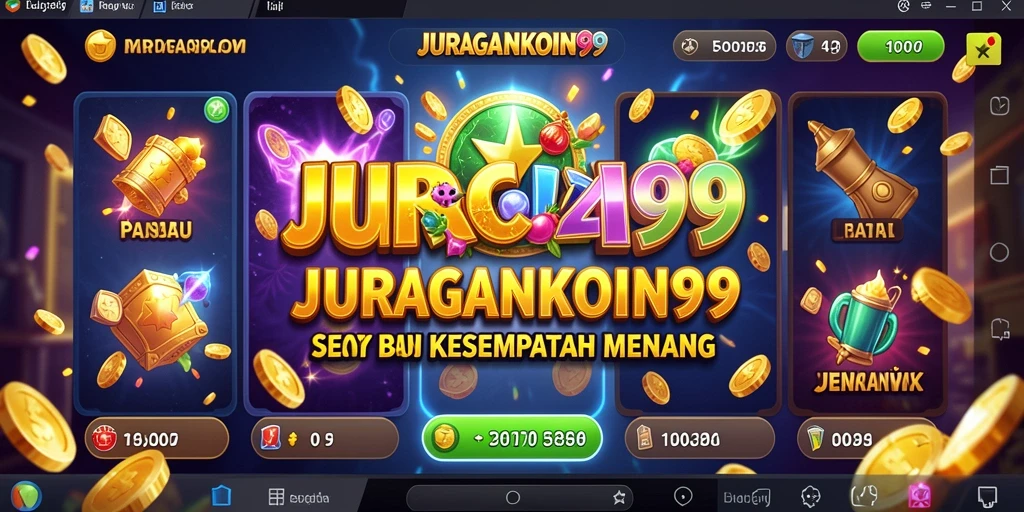 Tampilan gameplay JURAGANKOIN99 yang seru dan penuh warna.