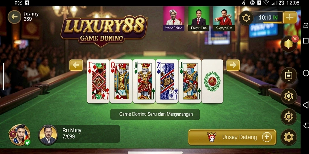 Screenshot gameplay Domino yang menegangkan dan seru.