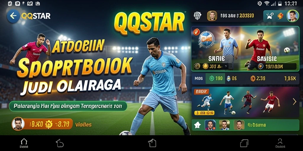 Screenshot utama QQSTAR menampilkan antarmuka taruhan yang menarik dan interaktif.