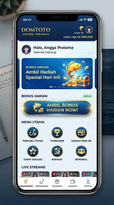 Skrin unduhan aplikasi dengan detail lengkap di domtoto.